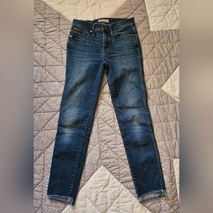 Madewell Women's 9" High Rise Skinny Skinny Dark Wash Denim Jeans  Size 26